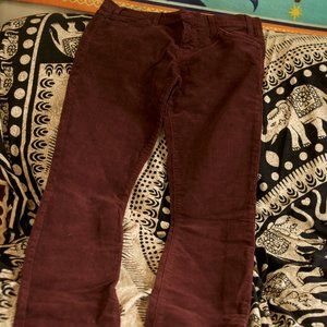 Maroon Corduroy Pants